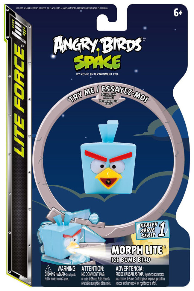 Игрушка-фонарик Angry Birds Space (голубая птичка) 