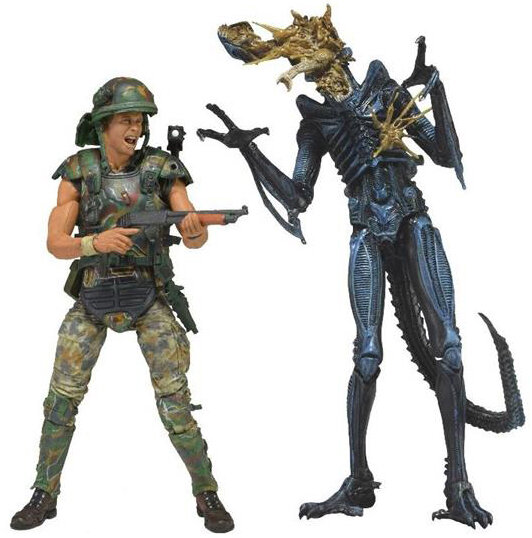 Игрушки Чужой - Aliens Corporal Dwayne Hicks vs Xenomorph Warrior 2в1 (18см) 