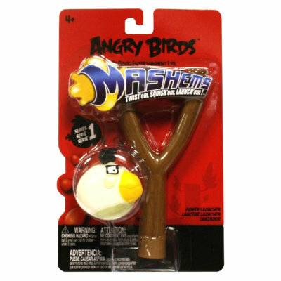 Детская игрушка Мялка с рогаткой Angry Birds белая 