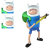 Фигурка Adventure Time Finn с меняющимся выражением лица (25см) - 