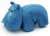 Мягкая игрушка Бегемот синий (12 см) - 