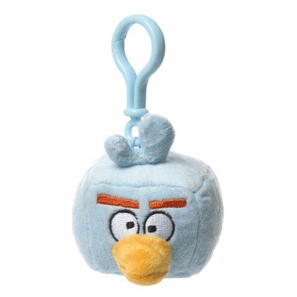 Плюш игрушка Angry Birds Space Голубая птичка c карабином 