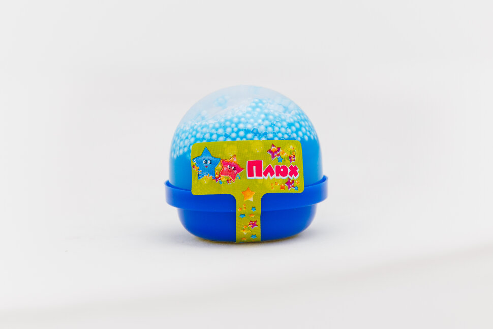 « Слайм –Плюх» голубой, капсула с шариками, 40 гр. 