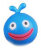 Игрушка LocoRoco шар голубой - 