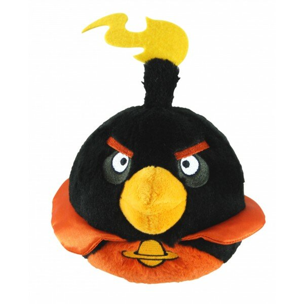 Мягкая игрушка  Angry Birds (Энгри Бердс) Space: Черная птица со звуком 