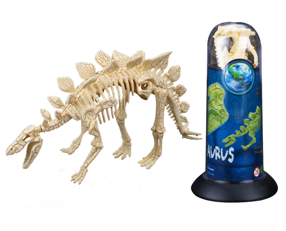 Детали пластиковые для сборки скелета Стегозавра. 