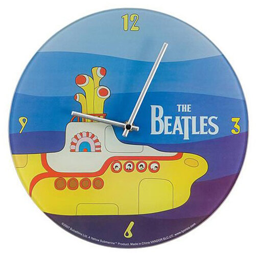 Настенные часы Beatles Yellow Submarine Wall Clock 